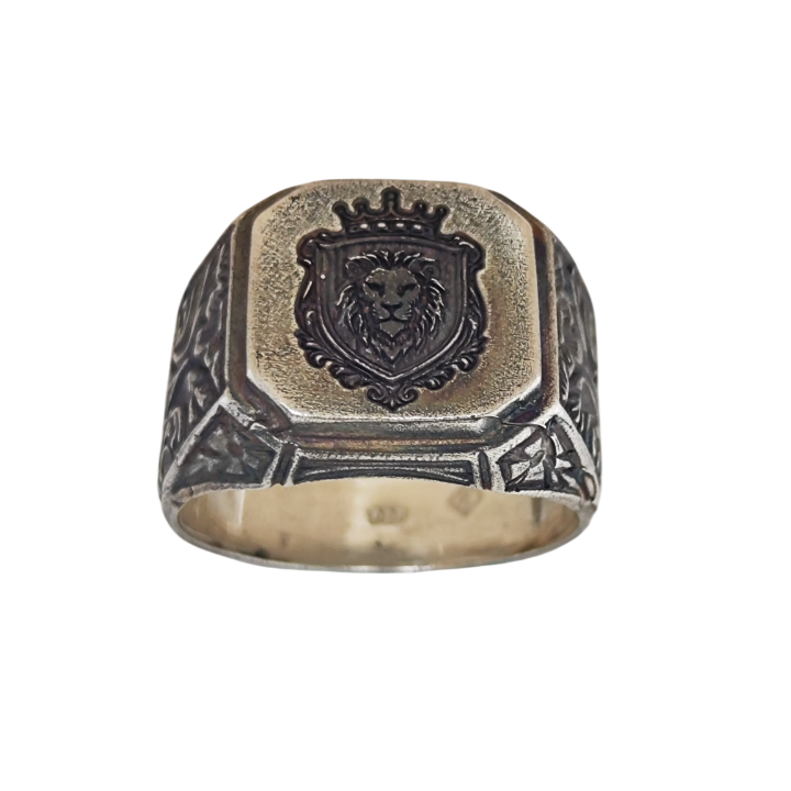158A 158- Lion Noble Ring - Görsel 1