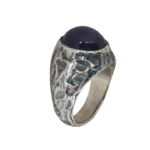 O13- Eskitme Dokulu Ametist Yüzük - Görsel 2