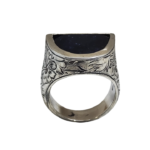 O14- Lunar Sapphire Signet – Yarım Ay Formunda Safir Yüzük - Image 2