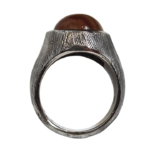 O2- Desert Shield – Yemeni Aqiq Signet Ring - Görsel 4