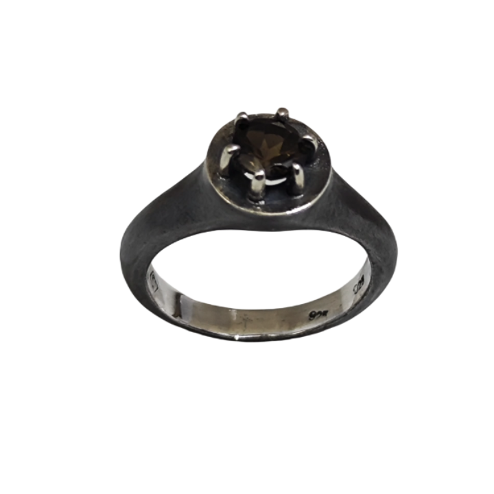 O26-A O26- Nocturne Smokey Topaz Ring – One of One - Image 1