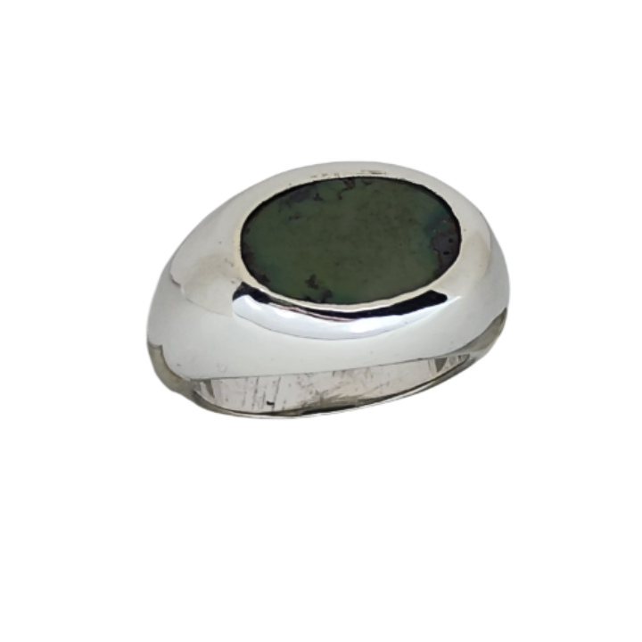 O31-A O31- Verde Turkuaz Mühür Yüzük – Tek Üretim) - Image 1