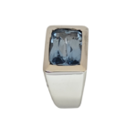 O33- Milano Akuamarin Yüzük – Tek Üretim - Image 2