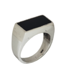 O37- The Brothers "Noir" - Özel Üretim Siyah Mineli Yüzük - Image 2
