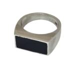 O37- The Brothers "Noir" - Özel Üretim Siyah Mineli Yüzük - Image 3