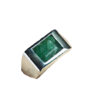 O43-  Zamora Emerald Signet Ring - Image 3