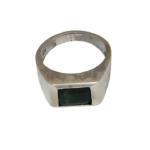 O43-  Zamora Emerald Signet Ring - Image 4