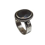 O9- Lunar Crown – Faceted Moonstone Ring - Görsel 2